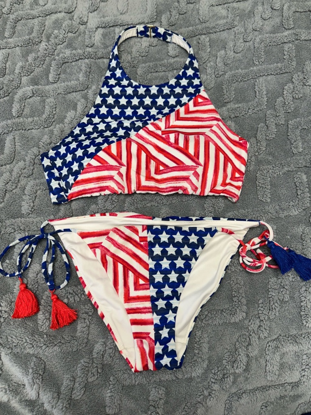 Victoria Secret Americana Stars & Stripes Bikini Set
